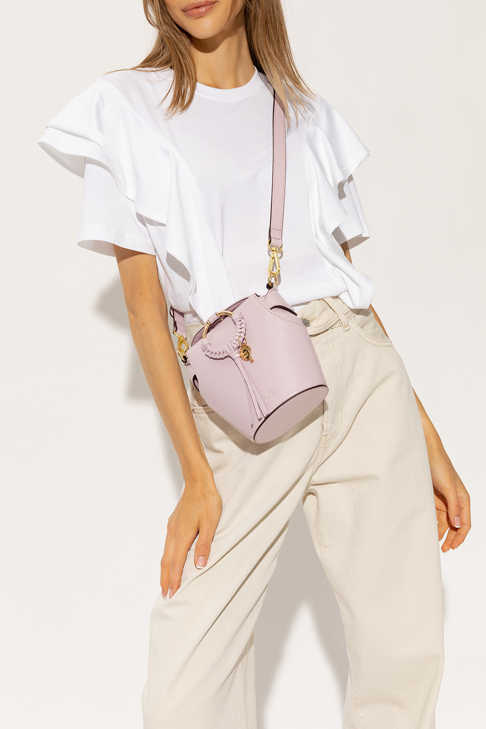 Chloe Bailey s Style Through the Years Purple Joan Box shoulder bag See By Chloe IetpShops Turkey